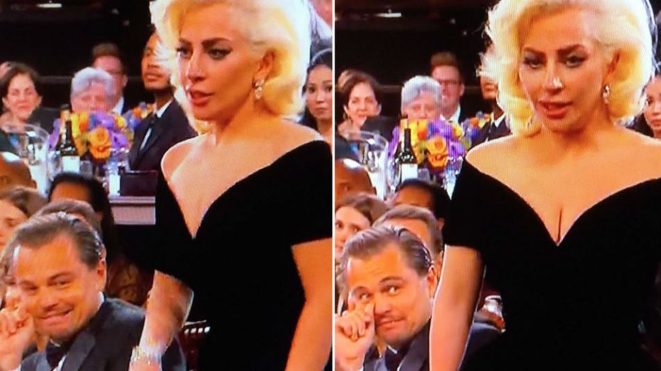 Golden Globes-Lady Gaga-Leo DiCaprio