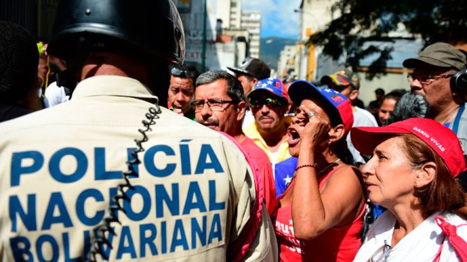 En el centro de Caracas hubo un importante operativo conjunto entre policía y Fuerzas Armadas para asegurar una jornada sin disturbios.