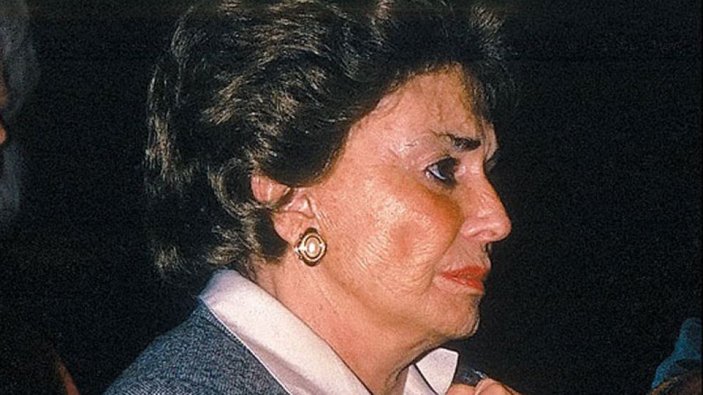 María Lorenza Barrenechea Iriarte, viuda de Alfonsín.