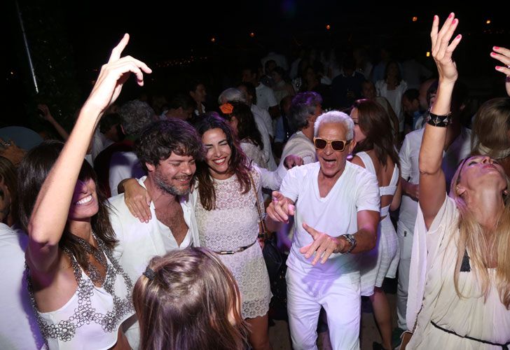 En la fiesta de blanco que Chandon organizó en Punta del Este.