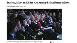 Macri, mencionado como uno de los "grandes nombres" del Foro de Davos.