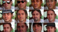 Las posibles 13 caras de Pérez Corradi están hechas en base a fotografías reales entregadas a la Policía Científica Bonaerense por los investigadores judiciales.