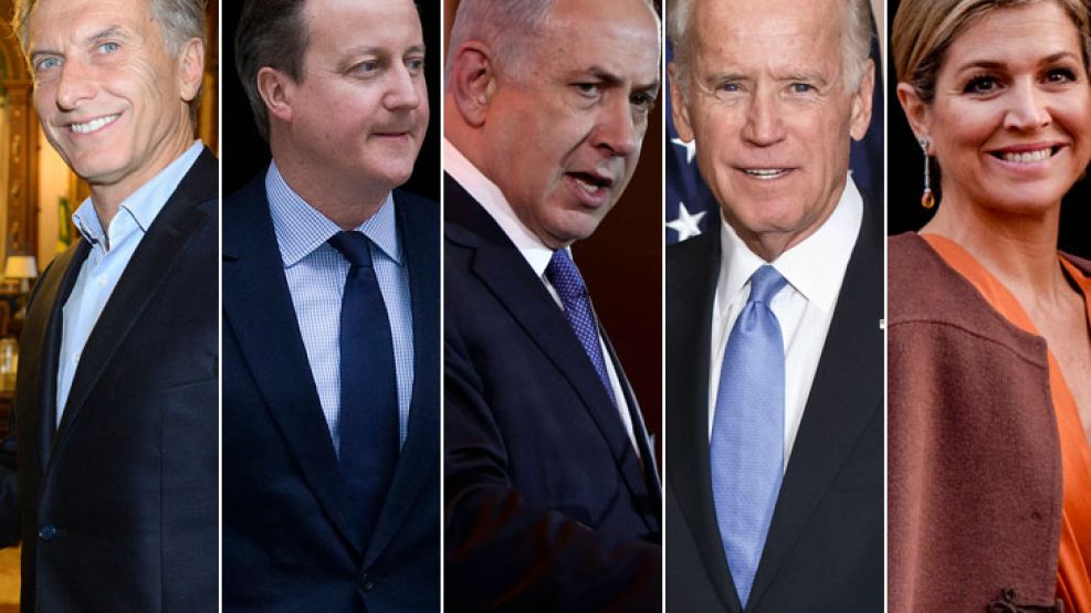 Macri se verá con Cameron, Netanyahu, Biden y la Reina de Holanda Máxima Zorreguieta.