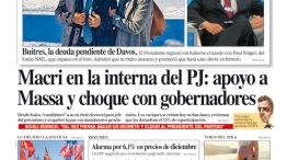 Tapa de Diario Perfil del 23 de enero de 2016.