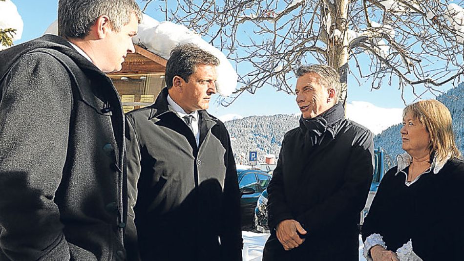 Aliado. Ayer se mostraron juntos en Davos tras los encuentros compartidos con líderes mundiales.