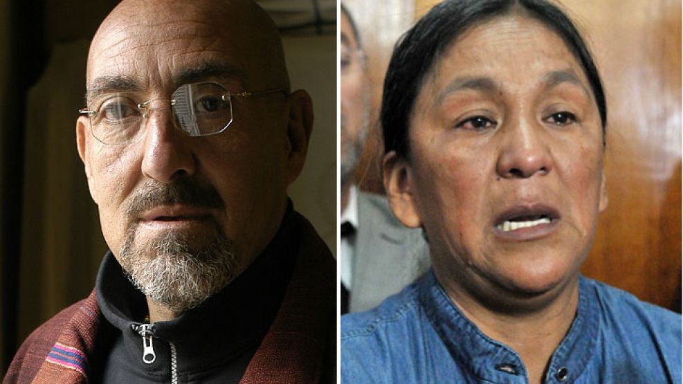 Carlos "Perro" Santillán y Milagro Sala.