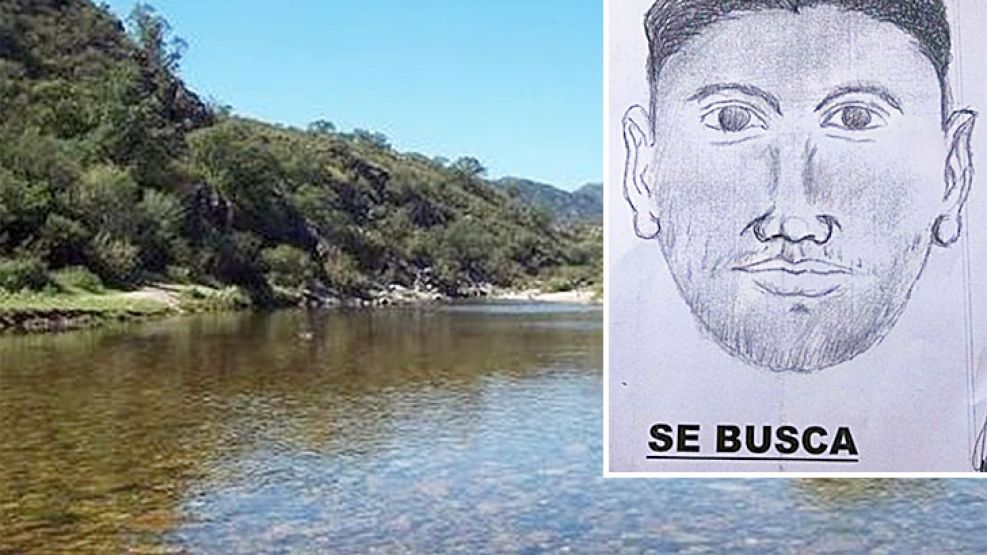 Escena. El cuerpo de Lorna Maturana fue hallado a la vera del río Quilpo, cerca de donde acampaba.