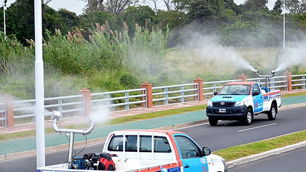 Fumigación. Camiones recorren Formosa  para evitar la proliferación del mosquito vector.