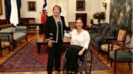 Michetti se reunió con Bachelet en Chile.