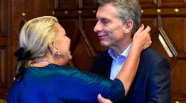 Macri y Carrió, en uno de sus últimos encuentros.