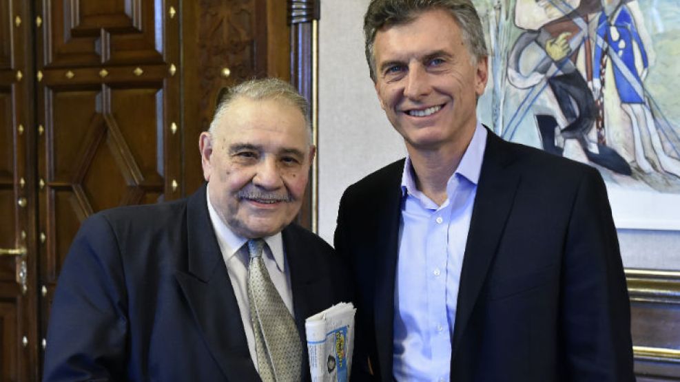 Mauricio Macri junto a Roberto Di Sandro.