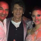 Ron Wood con Carlos Copello y Anabela Brogioli