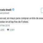Los tuits de Tinelli