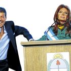 Tinelli y Martín Bossi como CFK
