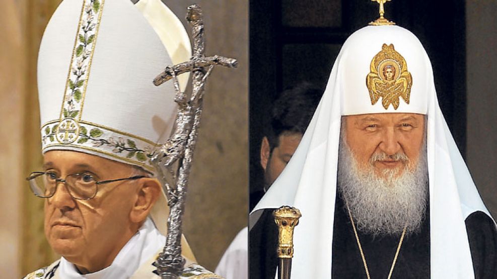 Lideres religiosos. Kirill y Francisco son los jefes de la Iglesia Ortodoxa Rusa y de la Iglesia Católica Apostólica Romana. Raúl Castro será el anfitrión del primer diálogo en casi mil años.