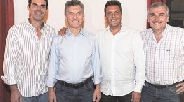 Por el norte. Urtubey, Macri, Massa y Morales, el viernes compartieron una cena en Jujuy.
