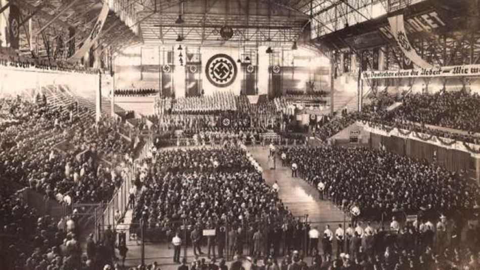 Evento nazi en el Luna Park (1938).