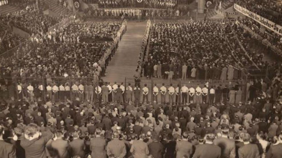 Evento nazi en el Luna Park (1938).