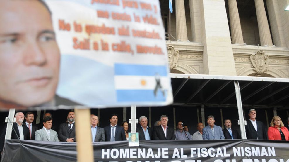 Se realizó un acto en Tribunales a 13 meses de la muerte de Alberto Nisman.