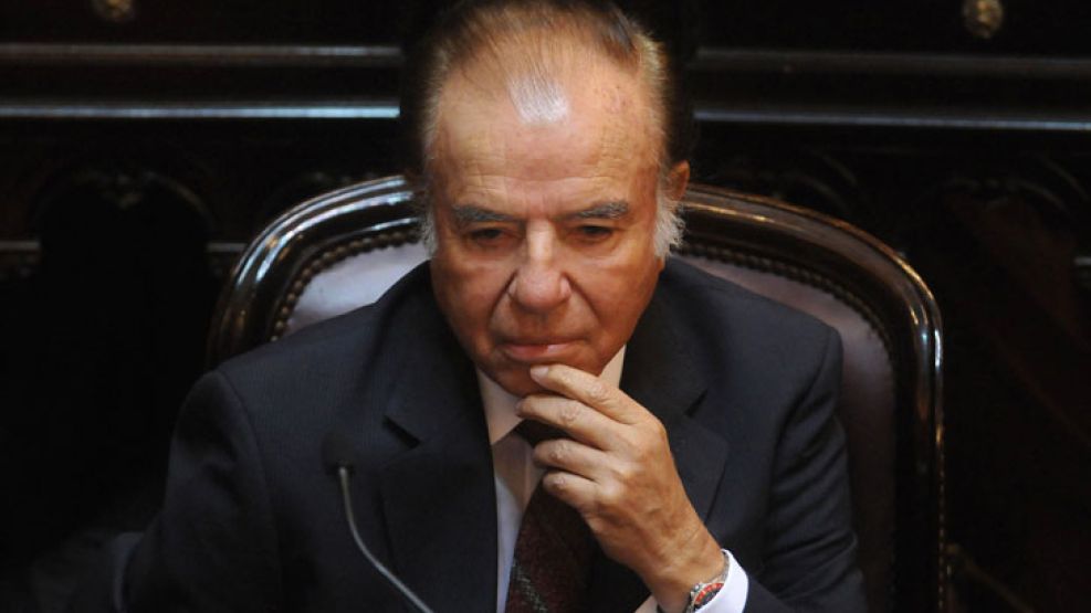 El expresidente Carlos Menem.