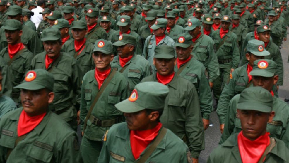 La Milicia Bolivariana, un cuerpo de reservistas civiles altamente ideologizados y leales al proyecto chavista.