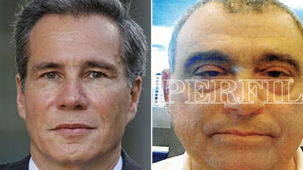 Izquierda: el fiscal Alberto Nisman. Derecha: el exespía Antonio "Jaime" Stiuso.