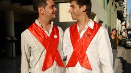 Otros tiempos. Alex y José se casaron en 2009.