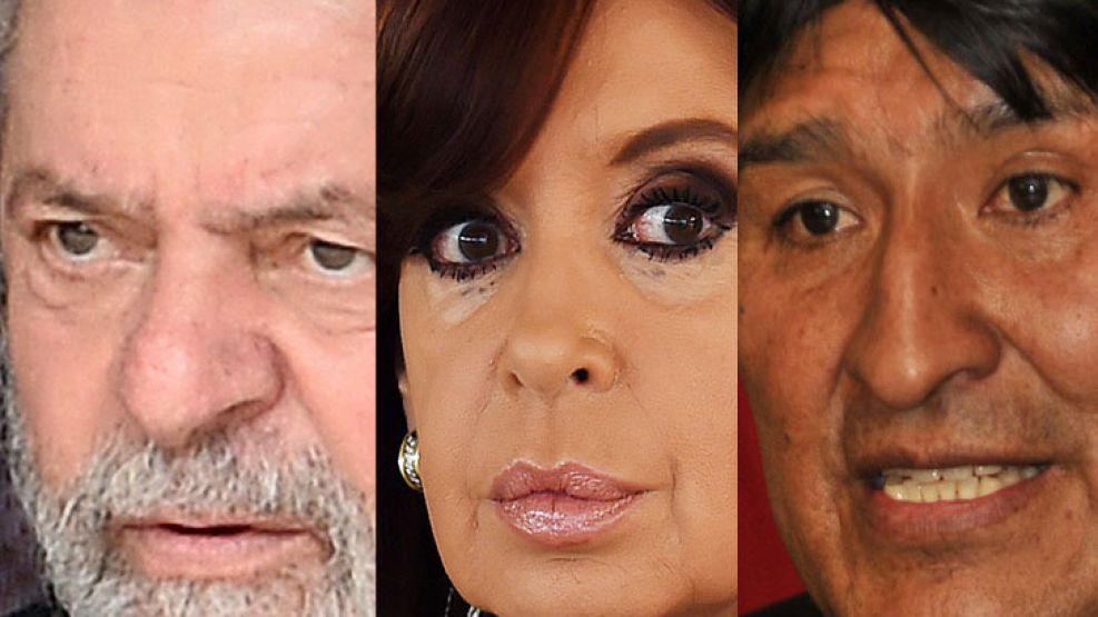 En apuros. Lula, CFK y Evo, ante nuevos problemas. <br>