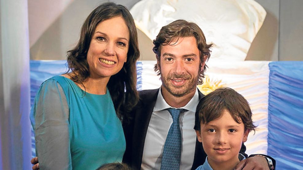 Hay equipo. Stanley, su su marido Federico Salvai, y sus hijos Mateo y Juan. 