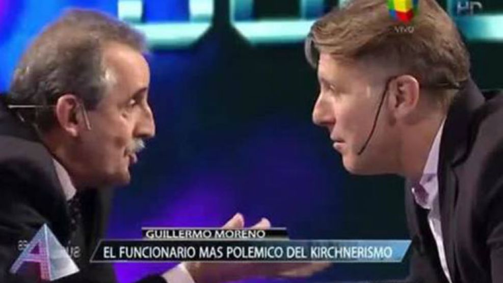 Alejandro Fantino rememoró su entrevista con Guillermo Moreno. "Tuvimos una batalla dialéctica", explicó.