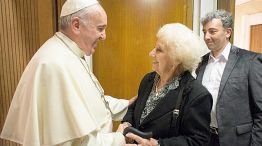 Relaciones. El Papa recibió el año pasado en Roma a Estela de Carlotto y su nieto recuperado.