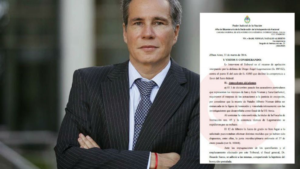 La causa por la muerte de Alberto Nisman pasó a la Justicia Federal
