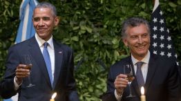 La cena de gala fue la última actividad de la primera jornada de Obama en Argentina.