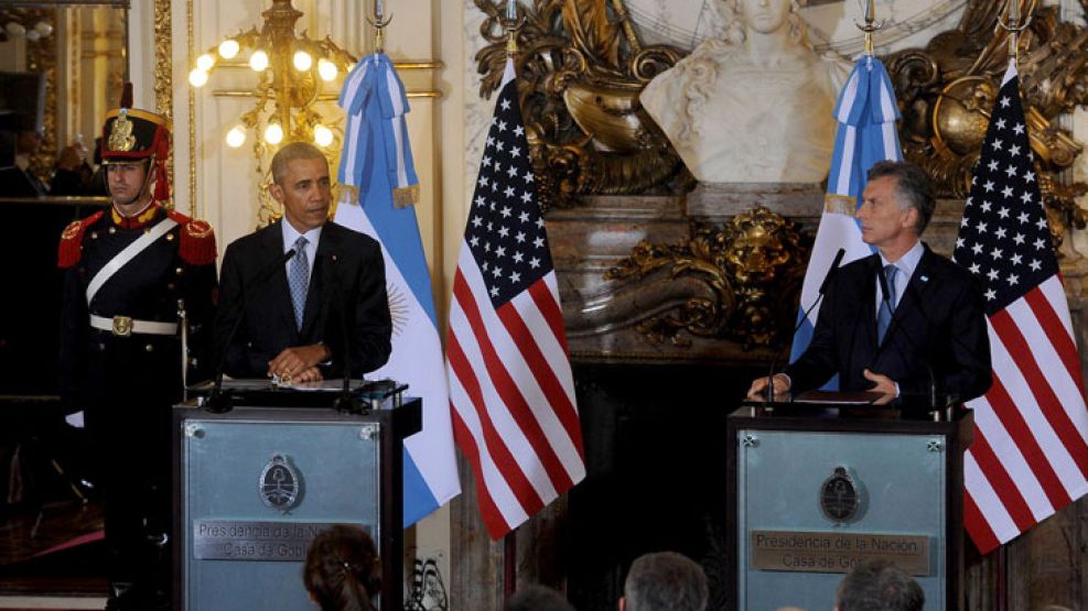 Macri y Obama en la conferencia de prensa