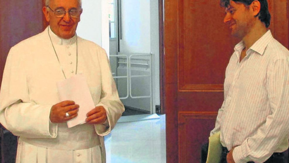 El Papa, en uno de sus encuentros con Grabois.