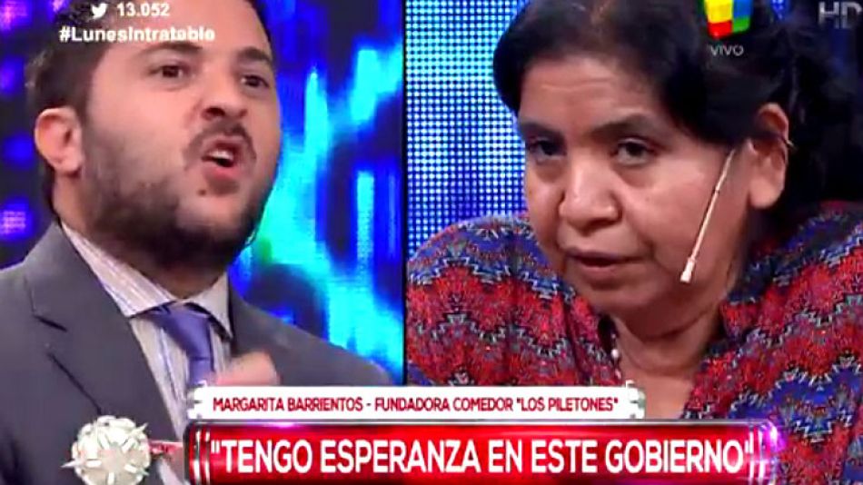 Brancatelli, durante la dura interpelación a Barrientos.