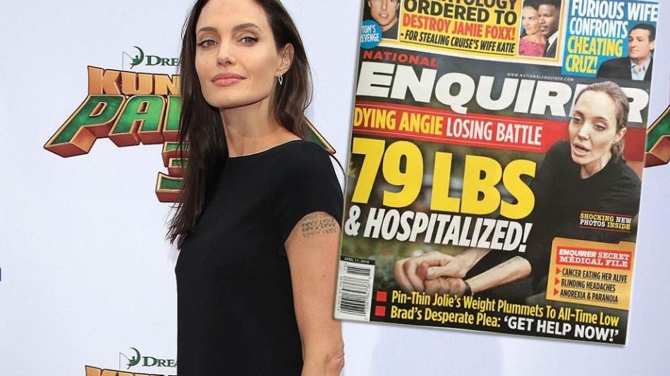 Angelia Jolie tapa Enquirer
