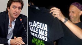 Derecha: El diputado nacional de San Juan, Eduardo Cáceres. Izquierda: el ministro de Ambiente, Sergio Bergman.