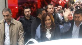Cristina Fernández de Kirchner, en su camino hacia Comodoro Py.