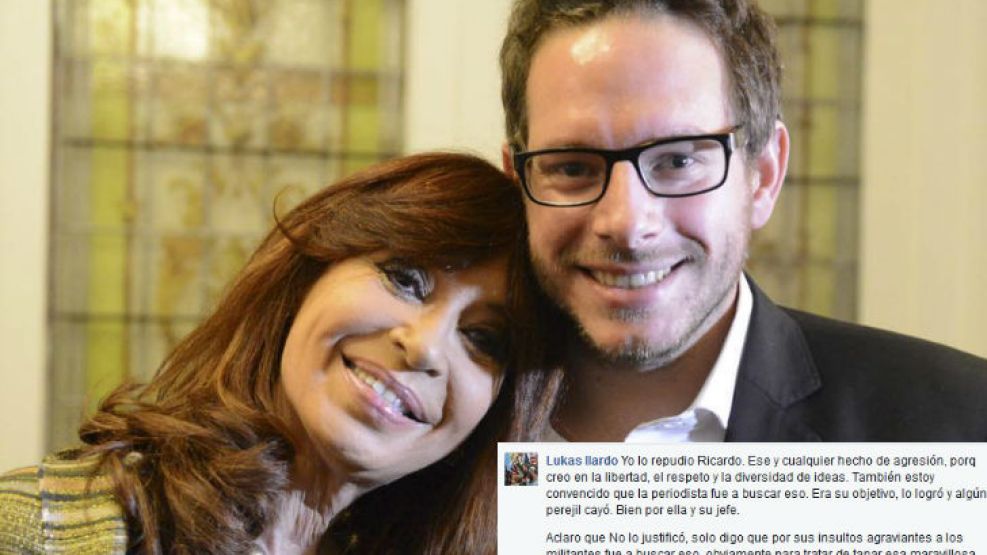 Ilardo junto a la expresidenta Cristina Fernández de Kirchner