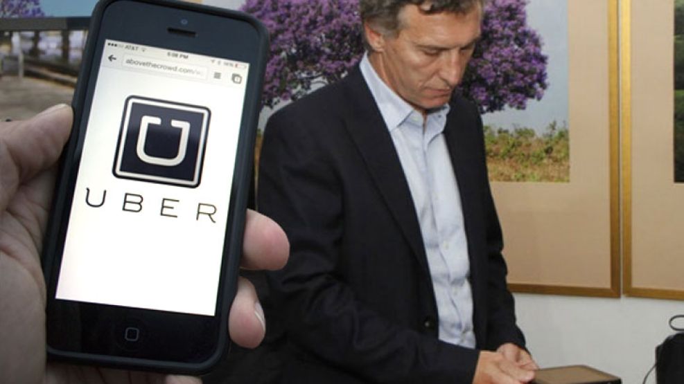 Una imagen que no veremos próximamente. Macri se opuso por ahora a Uber, pero deja una puerta abierta.