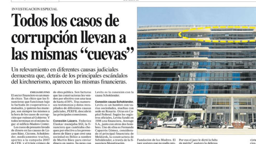 OBSESIÓN. Tras una nota sobre las cuevas, Chueco buscó hostigar a periodistas de PERFIL.