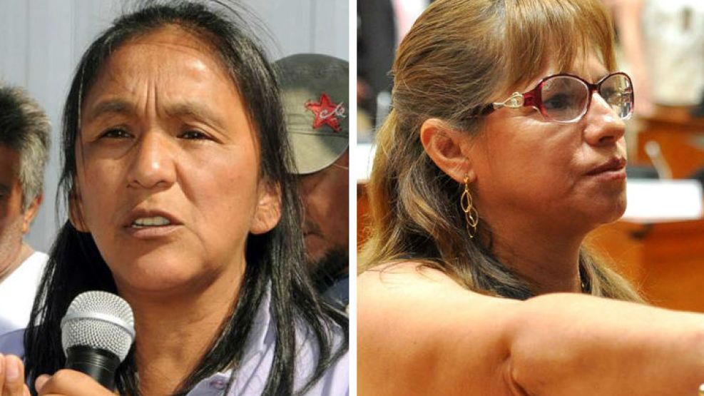 Allegados a la jefa de la Tupac Amaru, Milagro Sala  (izquierda) intentaron desacreditar los dichos de Mabel Balconte (derecha).