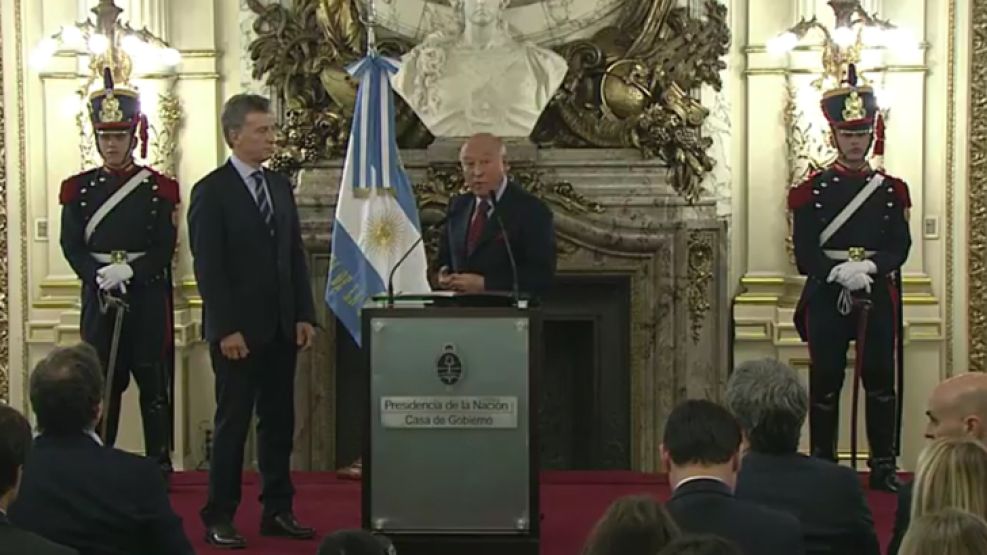 Macri, en conferencia de prensa.