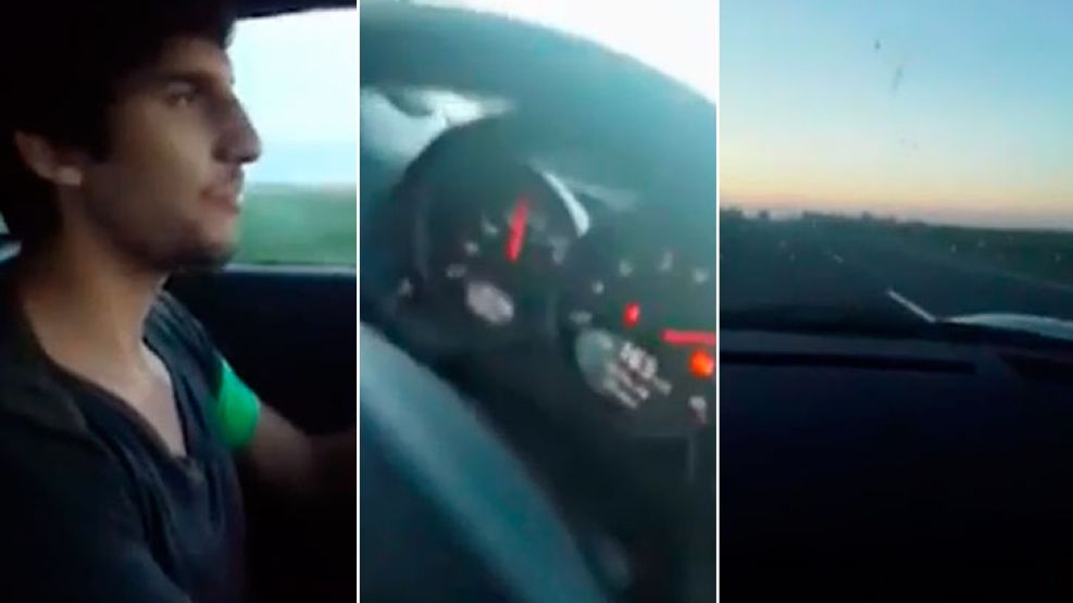 En 2015 se filmó a 270 km/h en la ruta con su Porsche