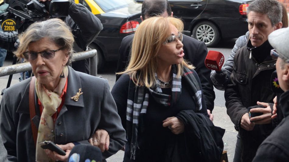 Zulema Yoma, tras el encuentro con el expresidente Carlos Menem.