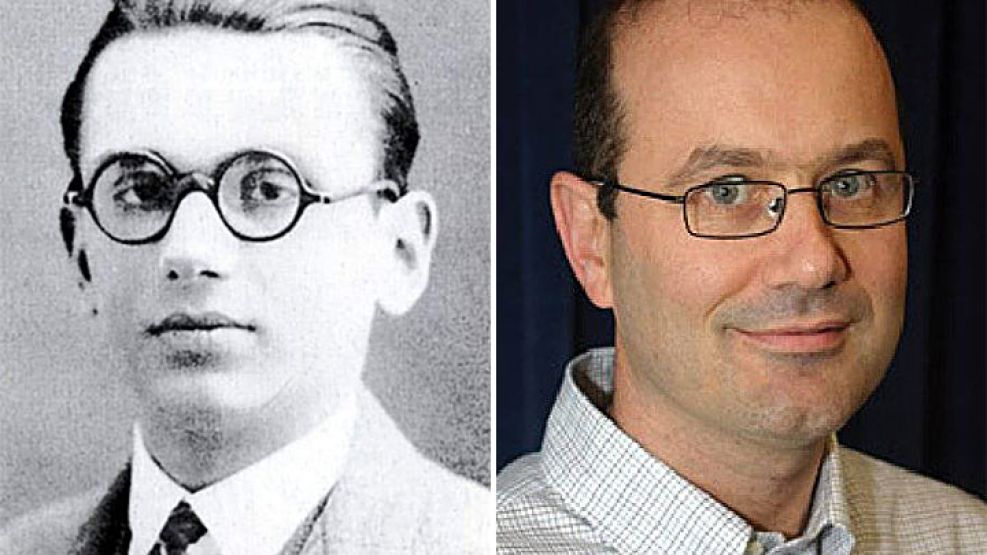 El matemático Gödel y Sturzenegger cuando usaba anteojos.