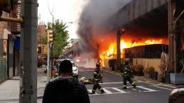 Un incendio corta el servicio de metro en la Grand Central Station de Nueva York.