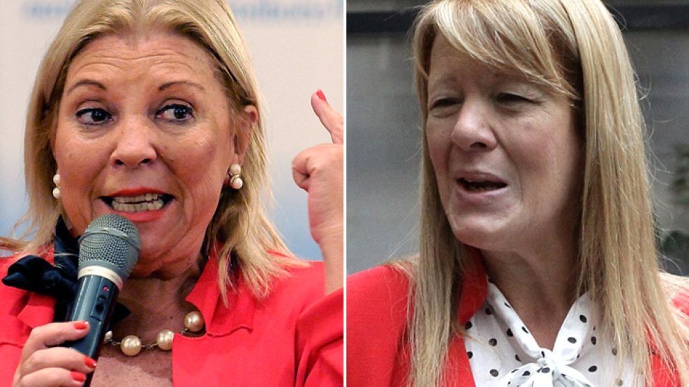 Carrió y Stolbizer, dos de las grandes ausentes ayer en el recinto.