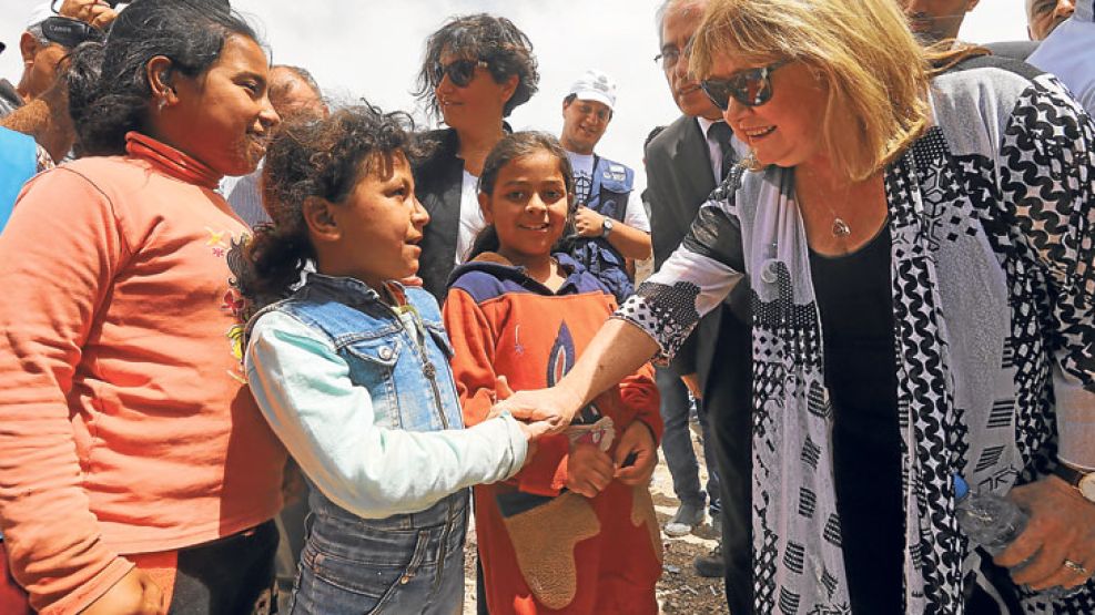 En campaña. Tras una extensa gira internacional, Susana Malcorra oficializó ayer su candidatura.